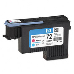 HP 72 Magenta and Cyan Printhead	